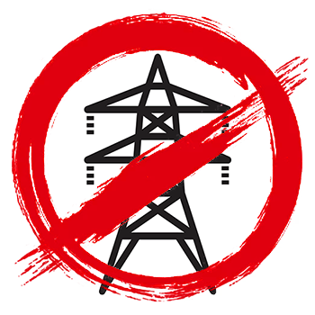 No Pylons Wales sign